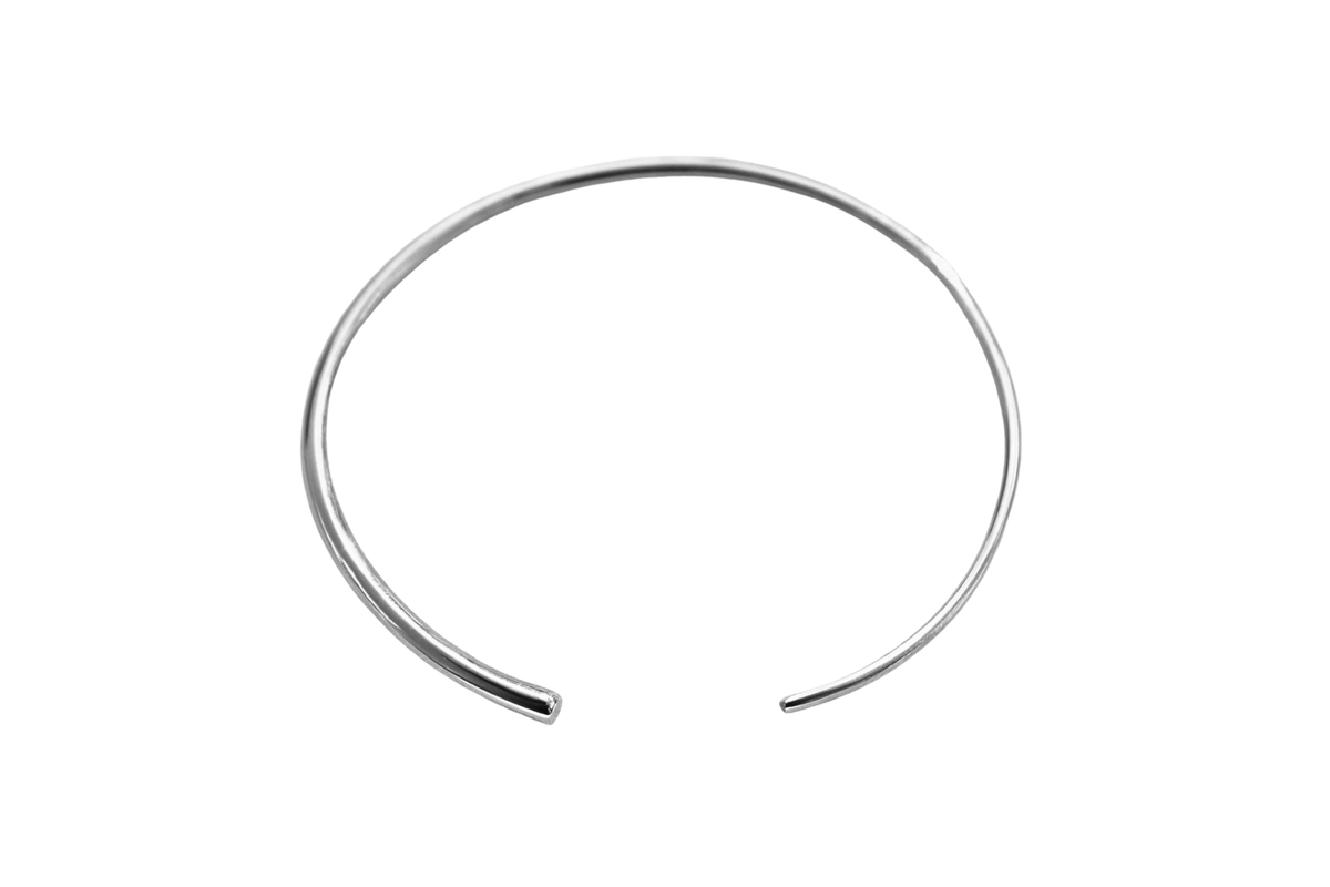 SWIRL CUFF, silver