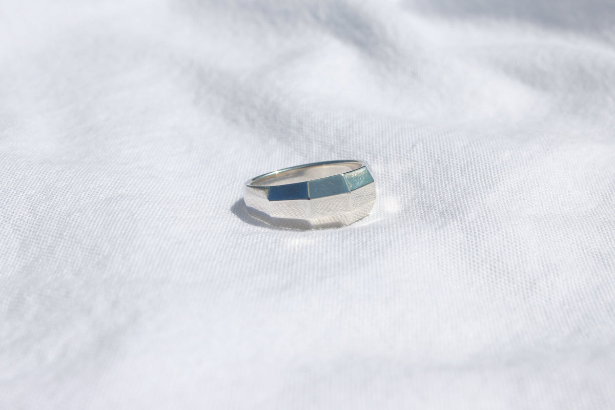 DISCO RING, silver