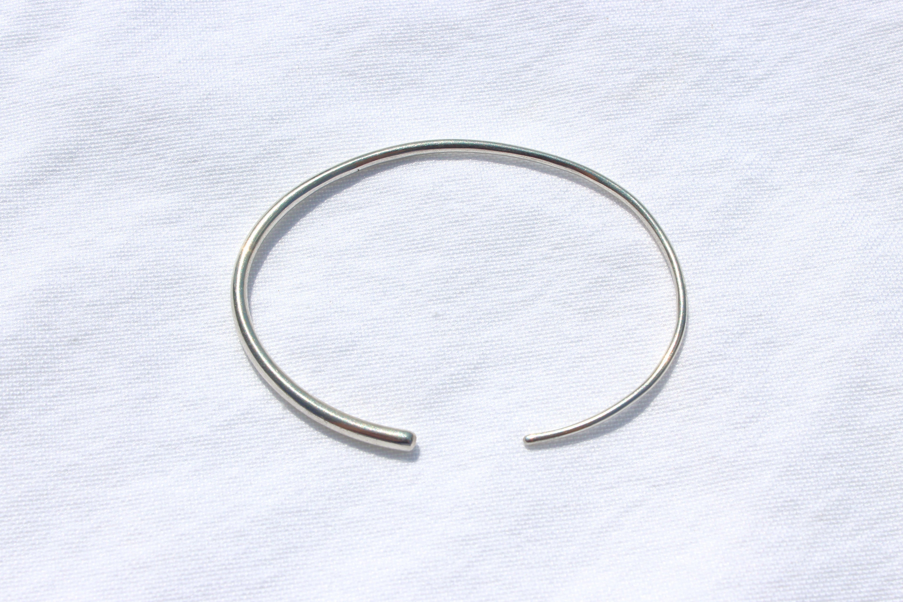 SWIRL CUFF, silver